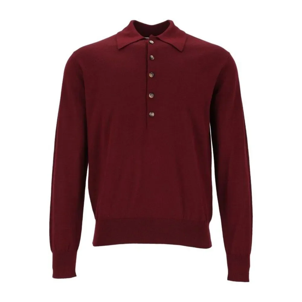 Dries Van Noten Men Muano Wool Polo Shirt